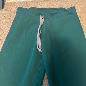 Figs hunter green scrub pants